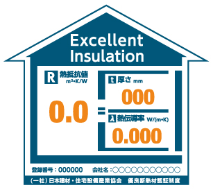 優良断熱材認証（EI）マーク